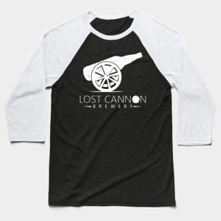 Lost Cannon Brewery - White Baseball T-Shirt